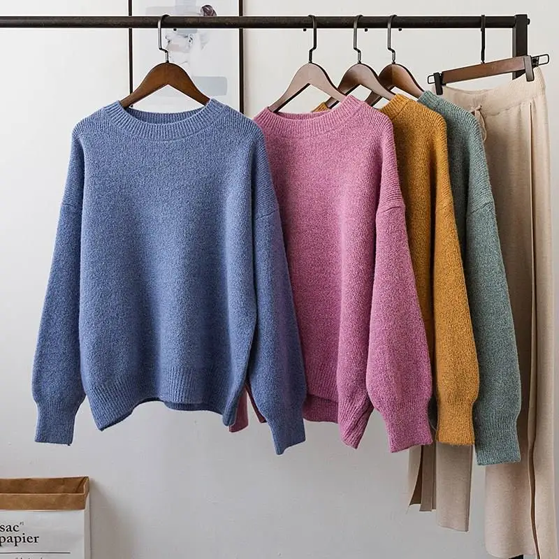 2019 Women Winter Clothes Korean Style Pink Sweater Jumpers Chic Solid Sweater Thicken Pull Femme Kawaii Pullover
2019 Women Winter Clothes Korean Style Pink Sweater Jumpers Chic Solid Sweater Thicken Pull Femme Kawaii Pullover