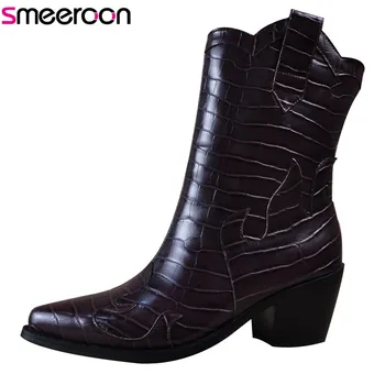 Smeeroon 2021 New Arrive Cowboy Western Boots Women Thick Heel Casual Shoes Pointed Toe Autumn Winter Ankle Boots Women
Smeeroon 2021 New Arrive Cowboy Western Boots Women Thick Heel Casual Shoes Pointed Toe Autumn Winter Ankle Boots Women