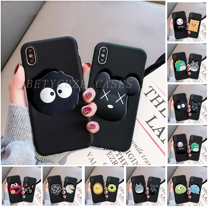 stand holder Phone Case for Sony Xperia X Performance XP XZ2 Compact Premium L1 L2 L3 L4 XA Ultra XA1 Plus Airbag Cartoon Cover | Мобильные