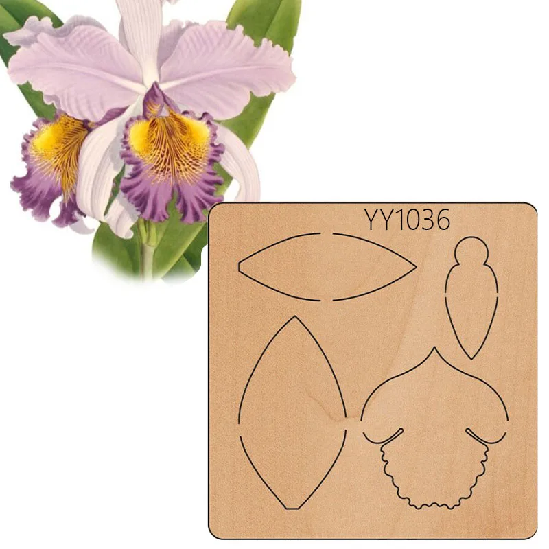 

Wooden die-cutting clipboard craft knife die flower wooden die YY1036 is compatible with most manual die cutting
