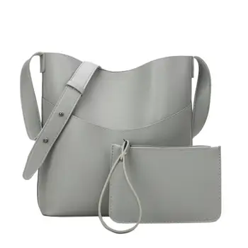 Simple Bucket Bags Women's Bag Solid Color Leather Bucket Bag Large Capacity Shoulder Bag Ladies Handbags Coin Purse Bag #20
Simple Bucket Bags Women's Bag Solid Color Leather Bucket Bag Large Capacity Shoulder Bag Ladies Handbags Coin Purse Bag #20