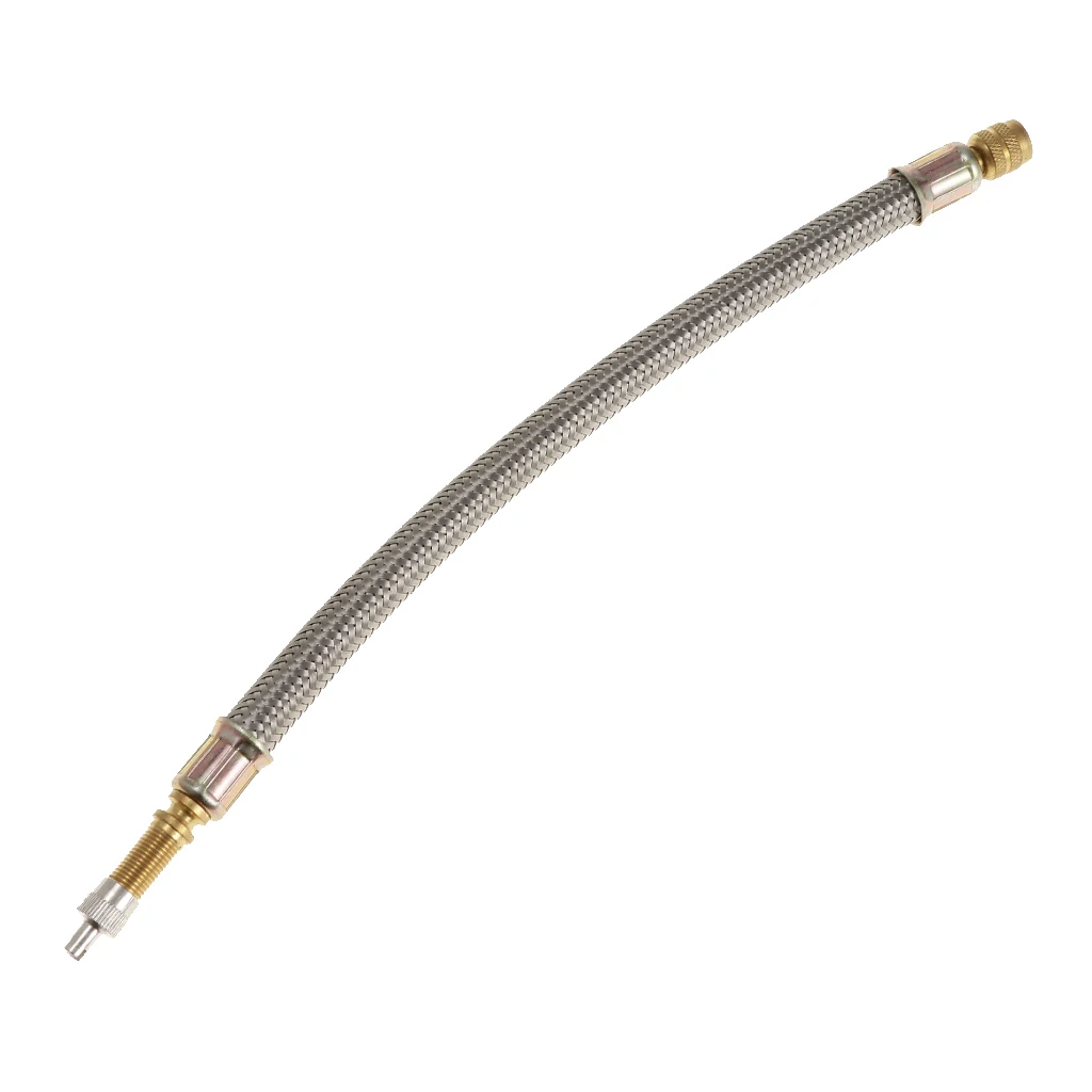 Replacement 304 Stainless Steel Braided Tire Tyre Valve Extension Adapter Replacement 304 Stainless Steel Braided Tire Tyre Valve Extension Adapter