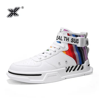 X Brand Fashion Rainbow Oxford Men High top Sneakers Autumn Platform Colorful Superstar Men Hip hop Shoes Flag Sneakers hombre
X Brand Fashion Rainbow Oxford Men High top Sneakers Autumn Platform Colorful Superstar Men Hip hop Shoes Flag Sneakers hombre