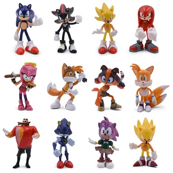 7 Set Sonic Cartoon PVC Action Figure Game Sonic Shadow Amy Rose Knuckles Tails Collectible Model Doll Toys Gift For Children
7 Set Sonic Cartoon PVC Action Figure Game Sonic Shadow Amy Rose Knuckles Tails Collectible Model Doll Toys Gift For Children