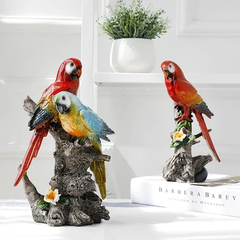 Simple and Modern Simulation Little Bird Art Sculpture Parrot Statue Creative Animal Resin Crafts Decorations For Home R3246
Simple and Modern Simulation Little Bird Art Sculpture Parrot Statue Creative Animal Resin Crafts Decorations For Home R3246