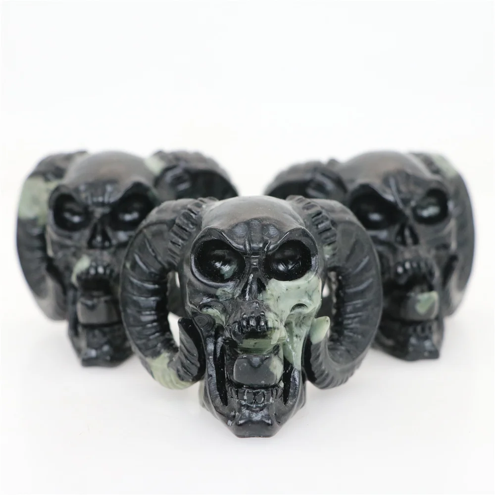 Randomly Send 1pc 2.3" PEONY STONE Carved Sheep Horn Demon Crystal Skull,Crystal Healing Healing Feng Shui Decoration Decoration
Randomly Send 1pc 2.3" PEONY STONE Carved Sheep Horn Demon Crystal Skull,Crystal Healing Healing Feng Shui Decoration Decoration