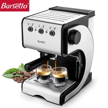 Barsetto Espresso Machine Built-In Milk Frother15Bar Pump System Coffee Makers 1050W Coffee Machines 220-240v 50HZ
Barsetto Espresso Machine Built-In Milk Frother15Bar Pump System Coffee Makers 1050W Coffee Machines 220-240v 50HZ