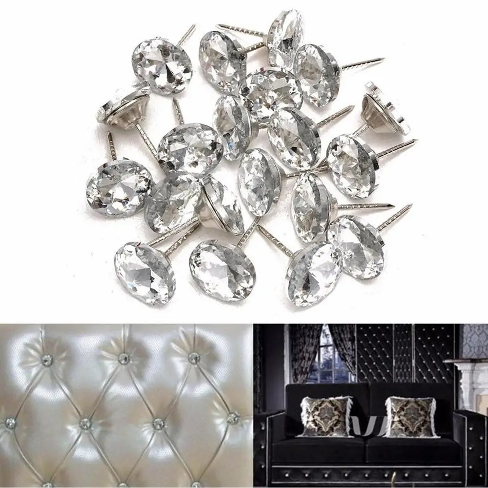 House Furniture Accessories Metal Glass Crystal Firm Nail Buckle Studs Pins Decoration 10 Or 20 pcs
House Furniture Accessories Metal Glass Crystal Firm Nail Buckle Studs Pins Decoration 10 Or 20 pcs