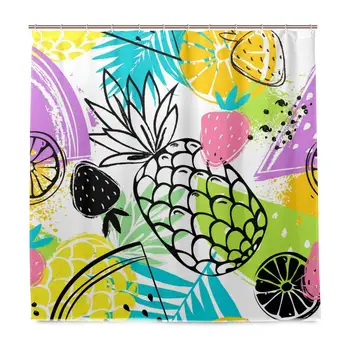 Fashion Tropics Funny Fruit Mix Home Bathroom Set Polyester Fabric Shower Curtain Home Art Decoration with Hooks
Fashion Tropics Funny Fruit Mix Home Bathroom Set Polyester Fabric Shower Curtain Home Art Decoration with Hooks