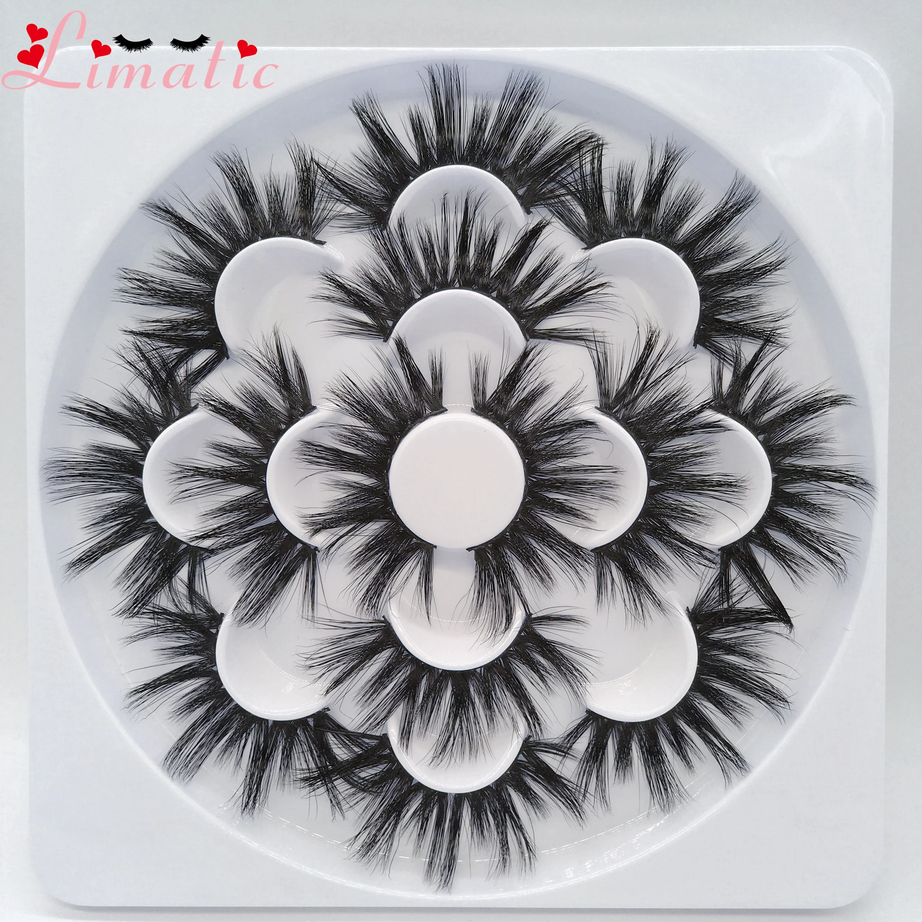 Fluffy 27mm False Eyelashes Cruelty Free 7Pairs Mink Hair Long Wispies Lashes Customized Logo Beauty Limatic Wholesale
Fluffy 27mm False Eyelashes Cruelty Free 7Pairs Mink Hair Long Wispies Lashes Customized Logo Beauty Limatic Wholesale