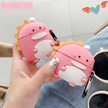 3D cute Cartoon dinosaur silicon case for airpds pro 3 bag airpods 2 1 Protective cases animal wireless charging Bluetooth cover
3D cute Cartoon dinosaur silicon case for airpds pro 3 bag airpods 2 1 Protective cases animal wireless charging Bluetooth cover