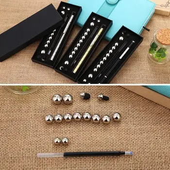 1set Creative Puzzle Magnetic Pen 13 Magnetic Rings 12 Steel Balls Office Entertainment Finger Toy DIY 3D Puzzle Christmas Gift
1set Creative Puzzle Magnetic Pen 13 Magnetic Rings 12 Steel Balls Office Entertainment Finger Toy DIY 3D Puzzle Christmas Gift
