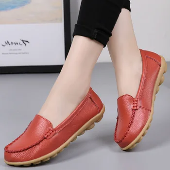 Women Flats Shoes Spring Comfort Soft Bottom Women Boats Shoes Leather Breathable Moccasins Mujer Shoes Ballerina Women Shoes 41
Women Flats Shoes Spring Comfort Soft Bottom Women Boats Shoes Leather Breathable Moccasins Mujer Shoes Ballerina Women Shoes 41