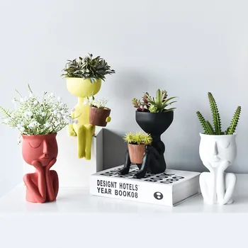 Character Portrait Flower Pot Resin Succulent Plant Pot Abstract Human Face Flower Pot Home Desktop Vase Garden House decoration
Character Portrait Flower Pot Resin Succulent Plant Pot Abstract Human Face Flower Pot Home Desktop Vase Garden House decoration