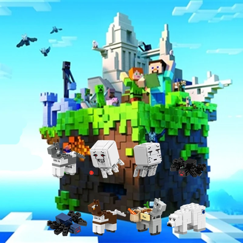 Building Blocks Steve Zombie Alex MinecraftingLy Mini Block figuresToys for Children Assembled Bricks Model Sets in My World
Building Blocks Steve Zombie Alex MinecraftingLy Mini Block figuresToys for Children Assembled Bricks Model Sets in My World