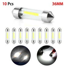 NEW 10Pcs COB C5W 12V LED Festoon 36mm Car Dome Map Lamp License Plate Light Bulb
NEW 10Pcs COB C5W 12V LED Festoon 36mm Car Dome Map Lamp License Plate Light Bulb