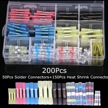 200PCS Insulated Heat Shrink Terminals Butt Electrical Splice Wire Connectors Cable Crimp Terminal Connector Kit AWG 26-10
200PCS Insulated Heat Shrink Terminals Butt Electrical Splice Wire Connectors Cable Crimp Terminal Connector Kit AWG 26-10