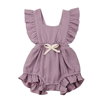 6 Color Cute Baby Girl Ruffle Solid Color Romper Jumpsuit Outfits Sunsuit for Newborn Infant Children Clothes Kid Clothing
6 Color Cute Baby Girl Ruffle Solid Color Romper Jumpsuit Outfits Sunsuit for Newborn Infant Children Clothes Kid Clothing