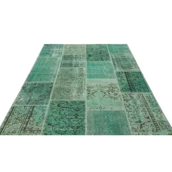 Handmade Green Vintage Overdyed Patchwork Area Rug 160x230 Cm-5'3''X7'7''
Handmade Green Vintage Overdyed Patchwork Area Rug 160x230 Cm-5'3''X7'7''