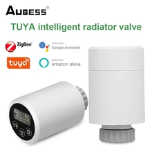 1-6pcs Tuya ZigBee Thermostatic Radiator Valve smart Programmable TRV Temperature Controller Voice Control Via Alexa Google home
1-6pcs Tuya ZigBee Thermostatic Radiator Valve smart Programmable TRV Temperature Controller Voice Control Via Alexa Google home