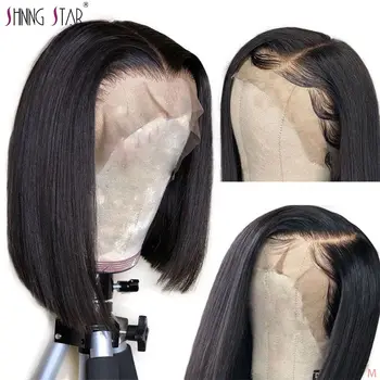 Bob Wig 13*4 Lace Front Human Hair Wig Peruvian Straight Short Bob Wigs With Baby Hair Shining Star Remy Hair Lace Front Wig 150 
Bob Wig 13*4 Lace Front Human Hair Wig Peruvian Straight Short Bob Wigs With Baby Hair Shining Star Remy Hair Lace Front Wig 150