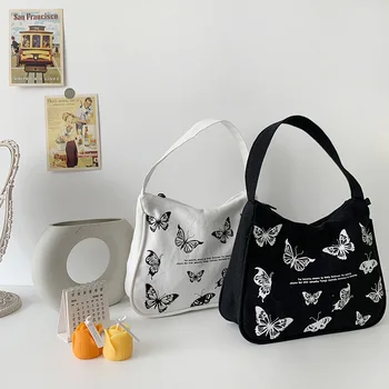 Han Fan ins new crescent bag butterfly canvas wild armpit bag casual student bag women leather handbags
Han Fan ins new crescent bag butterfly canvas wild armpit bag casual student bag women leather handbags