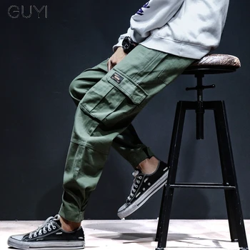 GUYI Green Casual Pockets Cargo Pants Men Patchwork Trouser Male Fashion Hip Hop Autumn Winter Harem Pants Streetwear Overalls
GUYI Green Casual Pockets Cargo Pants Men Patchwork Trouser Male Fashion Hip Hop Autumn Winter Harem Pants Streetwear Overalls