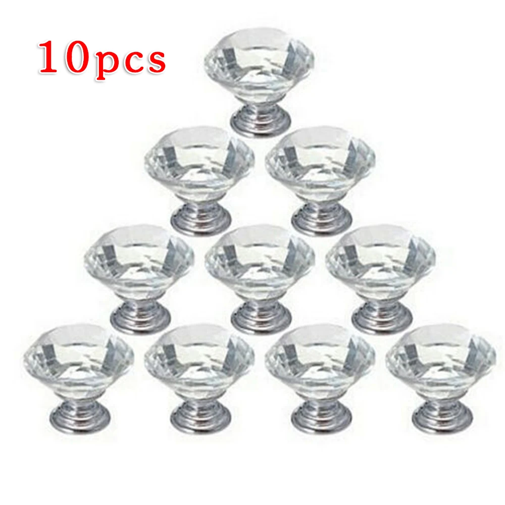 10Pcs/set Aluminum Alloy Crystal Cabinet Knob Diamond Shape 30mm Drawer Cupboard Handle Pull
10Pcs/set Aluminum Alloy Crystal Cabinet Knob Diamond Shape 30mm Drawer Cupboard Handle Pull