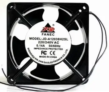 JD-A12038H2SL AC 220V-240V 0.14A 50/60HZ 2 Wires 12038 120*120*38mm 12cm Cabinet Cooling Fan
JD-A12038H2SL AC 220V-240V 0.14A 50/60HZ 2 Wires 12038 120*120*38mm 12cm Cabinet Cooling Fan
