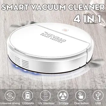 3200pa 4 in 1 Auto Smart Sweeping Dry Wet Mop UV Sterilizer Strong Suction Sweeper USB Rechargeable Smart Vacuum Cleaners Robot
3200pa 4 in 1 Auto Smart Sweeping Dry Wet Mop UV Sterilizer Strong Suction Sweeper USB Rechargeable Smart Vacuum Cleaners Robot