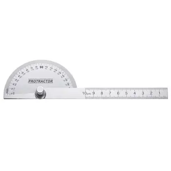 100mm Multifuctional Stainless Steel 180 Degree Protractor Round Head Angle Finder Ruler Swing Arm Protractor Measuring Tool
100mm Multifuctional Stainless Steel 180 Degree Protractor Round Head Angle Finder Ruler Swing Arm Protractor Measuring Tool