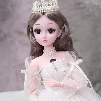 60cm large doll Princess Wedding dress gift box girl changing makeup family toy birthday gift delicate girl toy
60cm large doll Princess Wedding dress gift box girl changing makeup family toy birthday gift delicate girl toy
