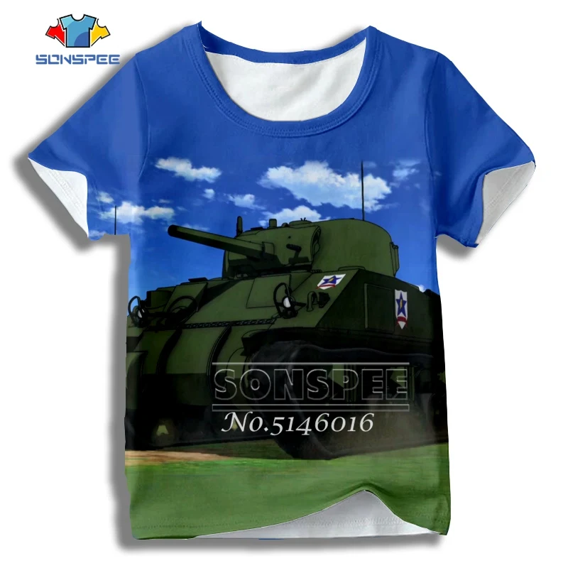 SONSPEE Kids Baby Streetwear t shirts GIRLS und PANZER 3D Printed Anime Harajuku Pullover T-shirt Child Casual Short sleeve t631
SONSPEE Kids Baby Streetwear t shirts GIRLS und PANZER 3D Printed Anime Harajuku Pullover T-shirt Child Casual Short sleeve t631