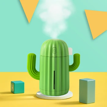 340ML Air Humidifier LED Cactus Soft Silicone USB Aroma Diffuser Timing mist maker Ultrasonic Aromatherapy Humidificador
340ML Air Humidifier LED Cactus Soft Silicone USB Aroma Diffuser Timing mist maker Ultrasonic Aromatherapy Humidificador