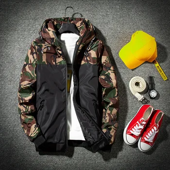 2019 Warm Jacket Autumn Winter Men's Casual Camouflage Jacket Hooded Windbreaker Coats Parka Fashion Streetwear Drop Shipping
2019 Warm Jacket Autumn Winter Men's Casual Camouflage Jacket Hooded Windbreaker Coats Parka Fashion Streetwear Drop Shipping