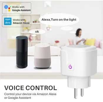 Smart WiFi Plug EU WiFi Socket 16A With Timing APP Control,Compatible Alexa Google Home Mini Voice Intelligent Control
Smart WiFi Plug EU WiFi Socket 16A With Timing APP Control,Compatible Alexa Google Home Mini Voice Intelligent Control