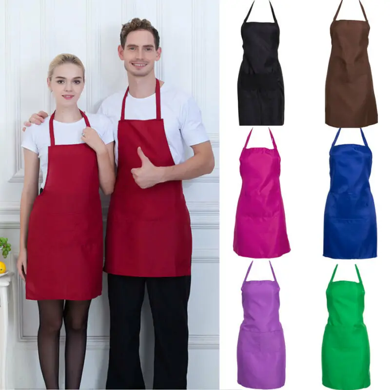Plain Solid Apron with Front Pocket Chefs Baking Bib Home Kitchen Cooking Craft Apron Universal
Plain Solid Apron with Front Pocket Chefs Baking Bib Home Kitchen Cooking Craft Apron Universal