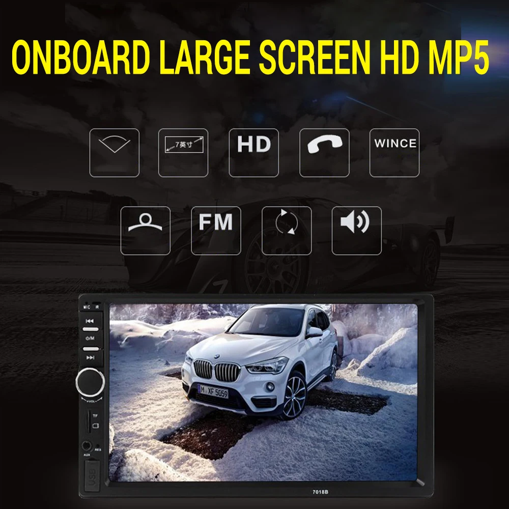 Car MP5 Auto Media Player Double Dins USB Bluetooth Audio Car Radio Multimidia MP5 12V FM HD 7' Touch Screen Stereo Radio
Car MP5 Auto Media Player Double Dins USB Bluetooth Audio Car Radio Multimidia MP5 12V FM HD 7' Touch Screen Stereo Radio