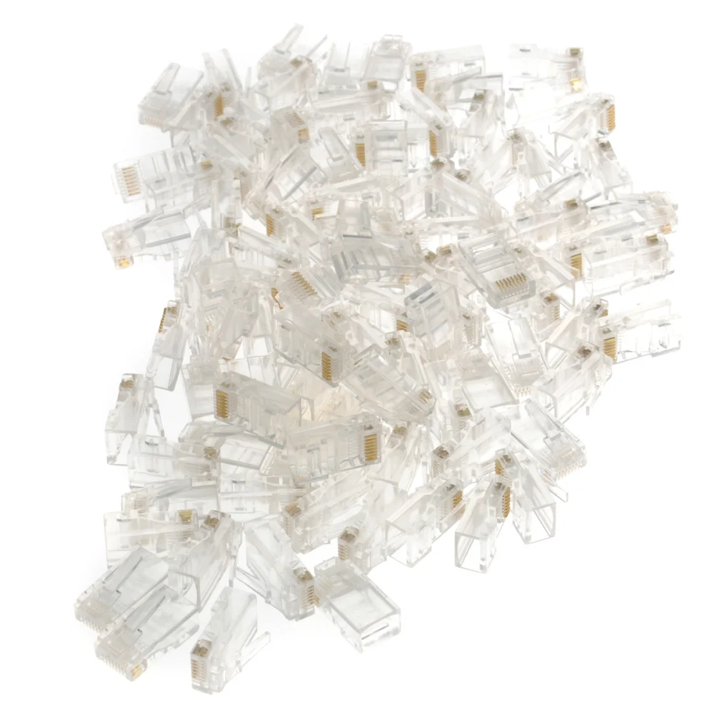 100Pcs Cat5e Cable Connectors Portable Practical Durable RJ45 Cat5 Connector RJ45 Crimp Connectors Cat5e Cable Connectors for of
100Pcs Cat5e Cable Connectors Portable Practical Durable RJ45 Cat5 Connector RJ45 Crimp Connectors Cat5e Cable Connectors for of