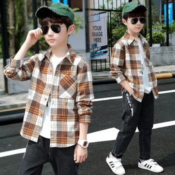 Boys Plaid Shirts For Children Autumn 2020 Cotton Shirt Clothing Teenage Boys School Blouses Baby Kids Clothes 6 8 10 12 14Y
Boys Plaid Shirts For Children Autumn 2020 Cotton Shirt Clothing Teenage Boys School Blouses Baby Kids Clothes 6 8 10 12 14Y