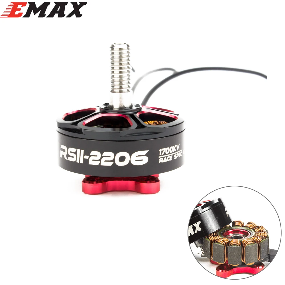 

1pcs EMAX RSII 2206 1700KV/1900KV/2300KV/2700KV CW CCW Motor for FPV RACER Quadcopter Kvadrokopter (with box)