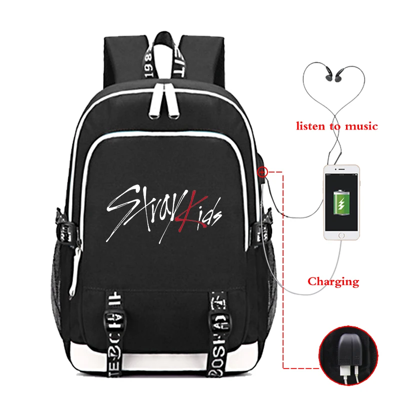 Mochila Feminina Kpop Stray Kids Backpack USB Charge Laptop Backpack School Bags for Teenage Girls Boy Travel Bagpack Stray Kids
Mochila Feminina Kpop Stray Kids Backpack USB Charge Laptop Backpack School Bags for Teenage Girls Boy Travel Bagpack Stray Kids