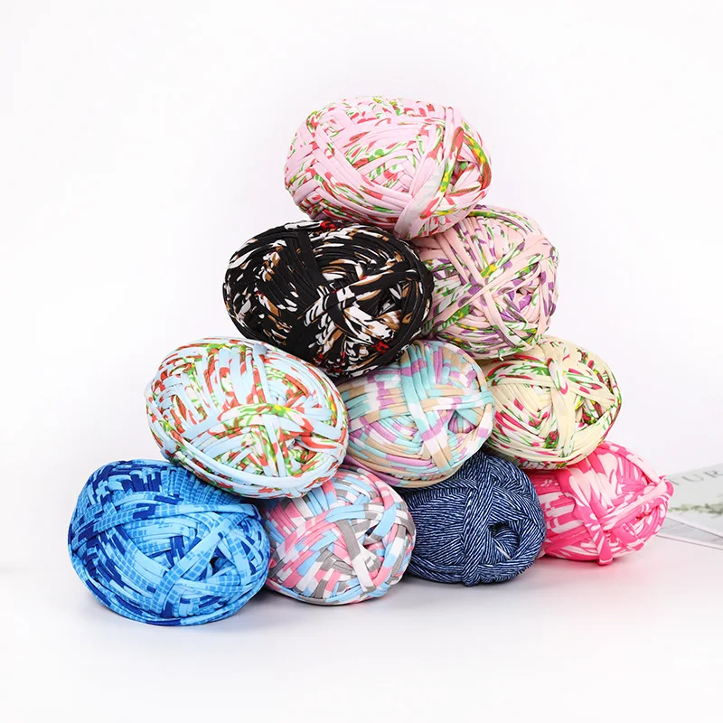 100g Printed Cloth Material Yarn DIY Hand Knitting Dyed Hook Line For Bag Cardigan Crochet Anti-pulling
100g Printed Cloth Material Yarn DIY Hand Knitting Dyed Hook Line For Bag Cardigan Crochet Anti-pulling