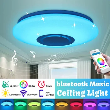 100W RGB LED Ceiling Lights Home lighting AC85-265V APP bluetooth Music Light Bedroom Lamps Smart Ceiling Lamp+Remote Control
100W RGB LED Ceiling Lights Home lighting AC85-265V APP bluetooth Music Light Bedroom Lamps Smart Ceiling Lamp+Remote Control