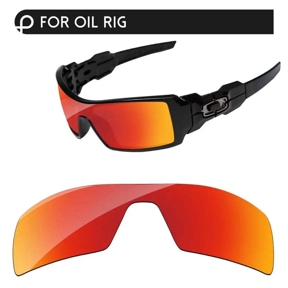 Papaviva Fire Red Mirror Polarized Replacement Lenses For Oil Rig Sunglasses Frame 100% UVA & UVB Protection 
Papaviva Fire Red Mirror Polarized Replacement Lenses For Oil Rig Sunglasses Frame 100% UVA & UVB Protection