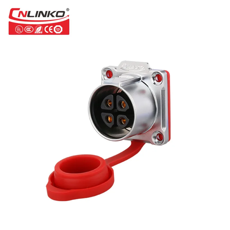 Cnlinko M24 4 контактный разъем питания 25A IP67 водонепроницаемые разъемы Электрический
