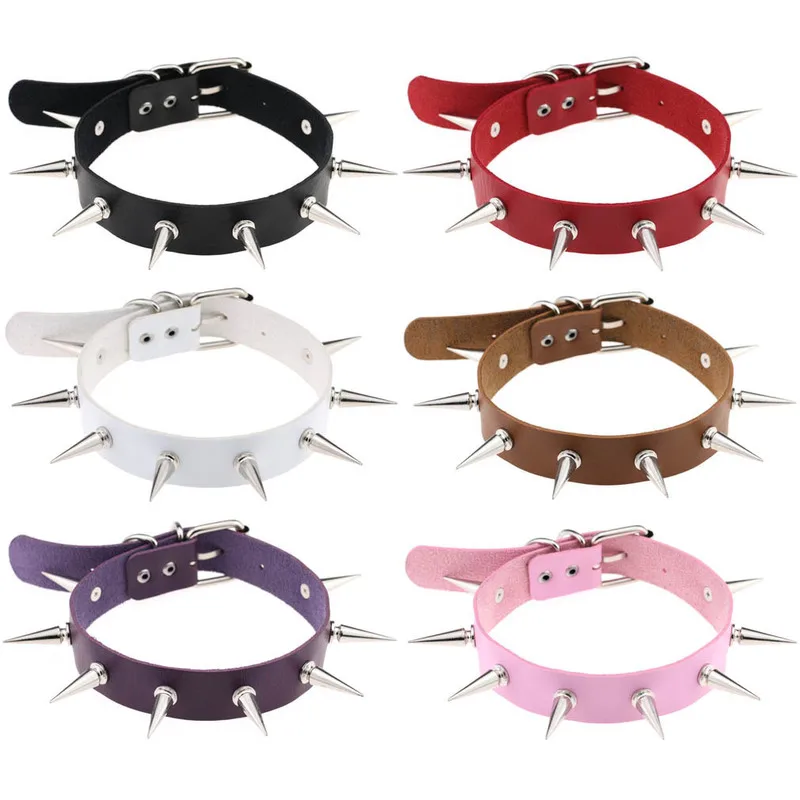 Punk Dark Wind Clavicle Chain Nightclub PU Skin Originality Rivet Point Nail Collar Clavicle Chain Necklace Decorate Jewelry
Punk Dark Wind Clavicle Chain Nightclub PU Skin Originality Rivet Point Nail Collar Clavicle Chain Necklace Decorate Jewelry