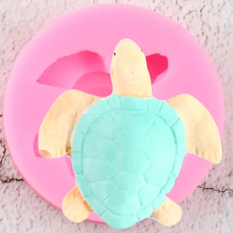 

Sea Turtle Silicone Mold Resin Clay Soap Molds Tortoise Fondant Cake Decorating Tools DIY Baking Candy Chocolate Gumpaste Mould