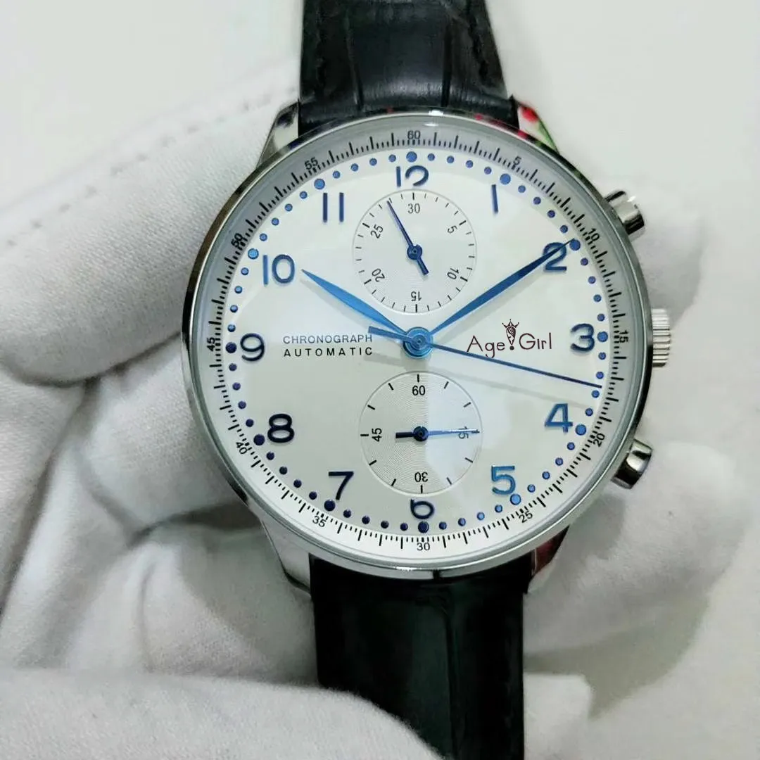 Luxury Brand New Men Automatic Mechanical Black Leather Stainless Steel Sapphire Glass Back White Dial Blue Hands Watch AAA+
Luxury Brand New Men Automatic Mechanical Black Leather Stainless Steel Sapphire Glass Back White Dial Blue Hands Watch AAA+