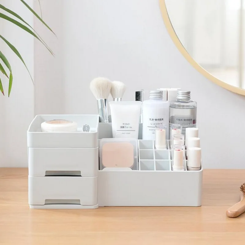 Пластиковая многофункциональная шкатулка для ювелирных изделий, коробка для хранения средств по уходу за кожей, шкатулка для хранения офисной косметики, маленький ящик
Пластиковая многофункциональная шкатулка для ювелирных изделий, коробка для хранения средств по уходу за кожей, шкатулка для хранения офисной косметики, маленький ящик